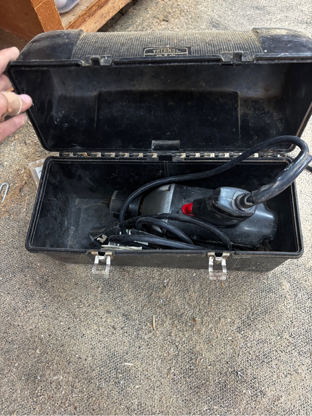 Black Electric Hand Tool in Carrying Case - Unknown Brand